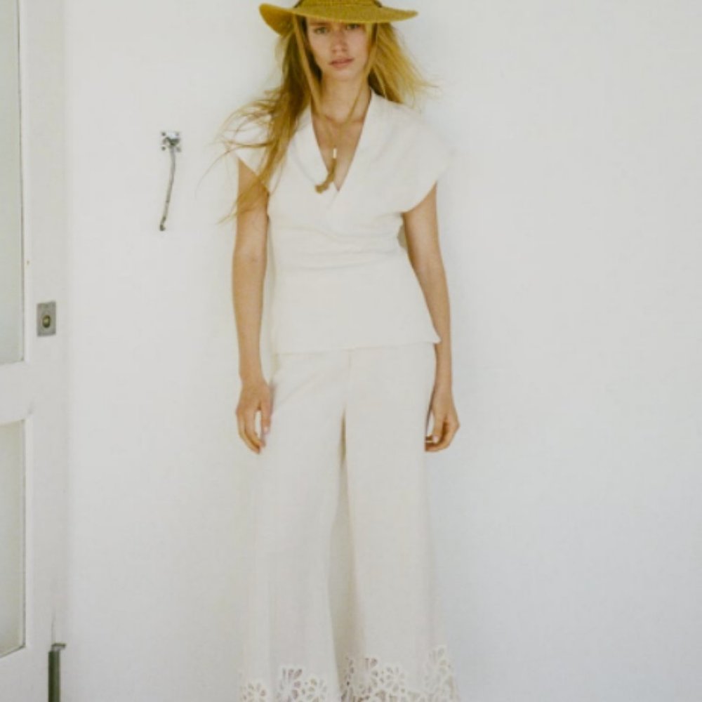 Zara Linen Blend Limited Edition Top